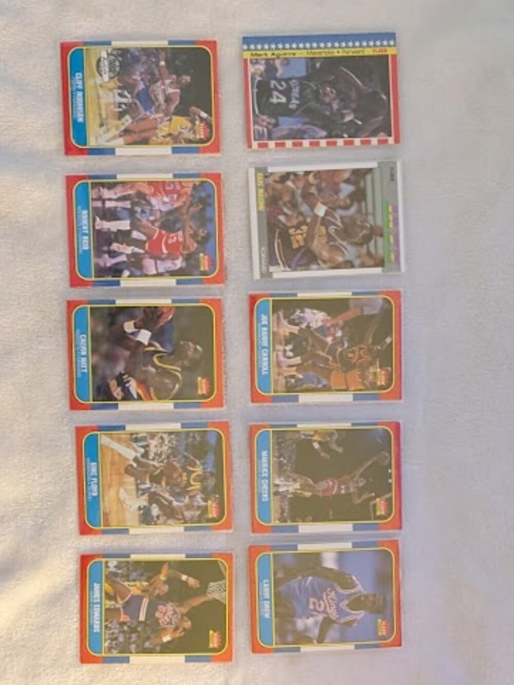 O1 1986 FLEER Basketball Cards Lot of 10